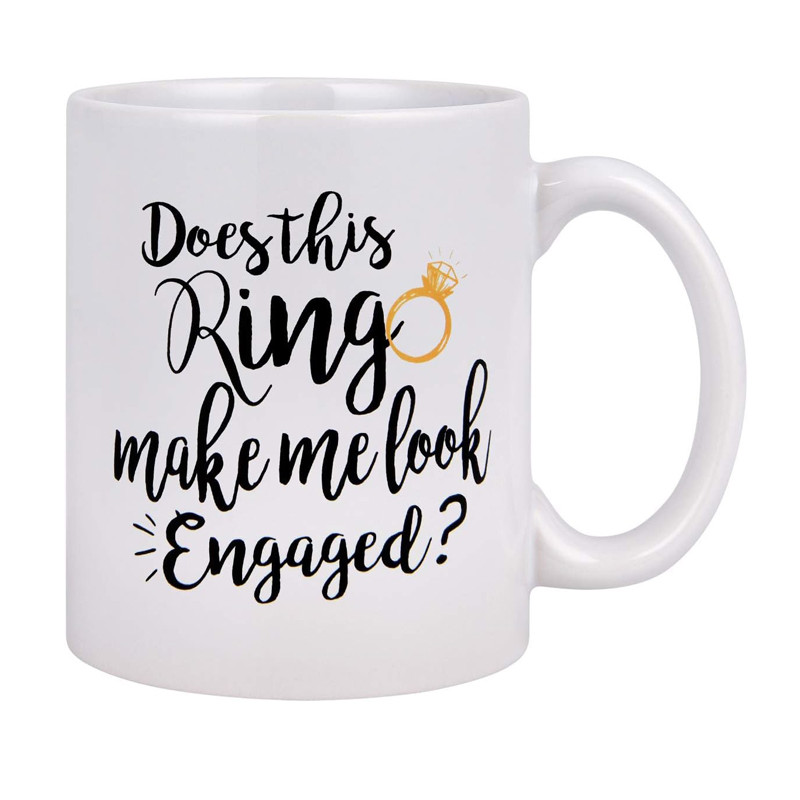 Mug fiançailles cadeau femme 325ml céramique