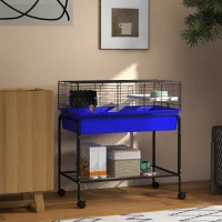 Cage petits animaux 2 étages amovible support