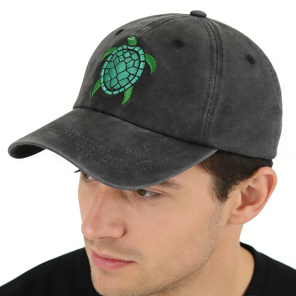 Casquette tortue marine ajustable, animaux sauvages pour homme femme