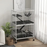 Cage petit animal roulante 50H avec hamac