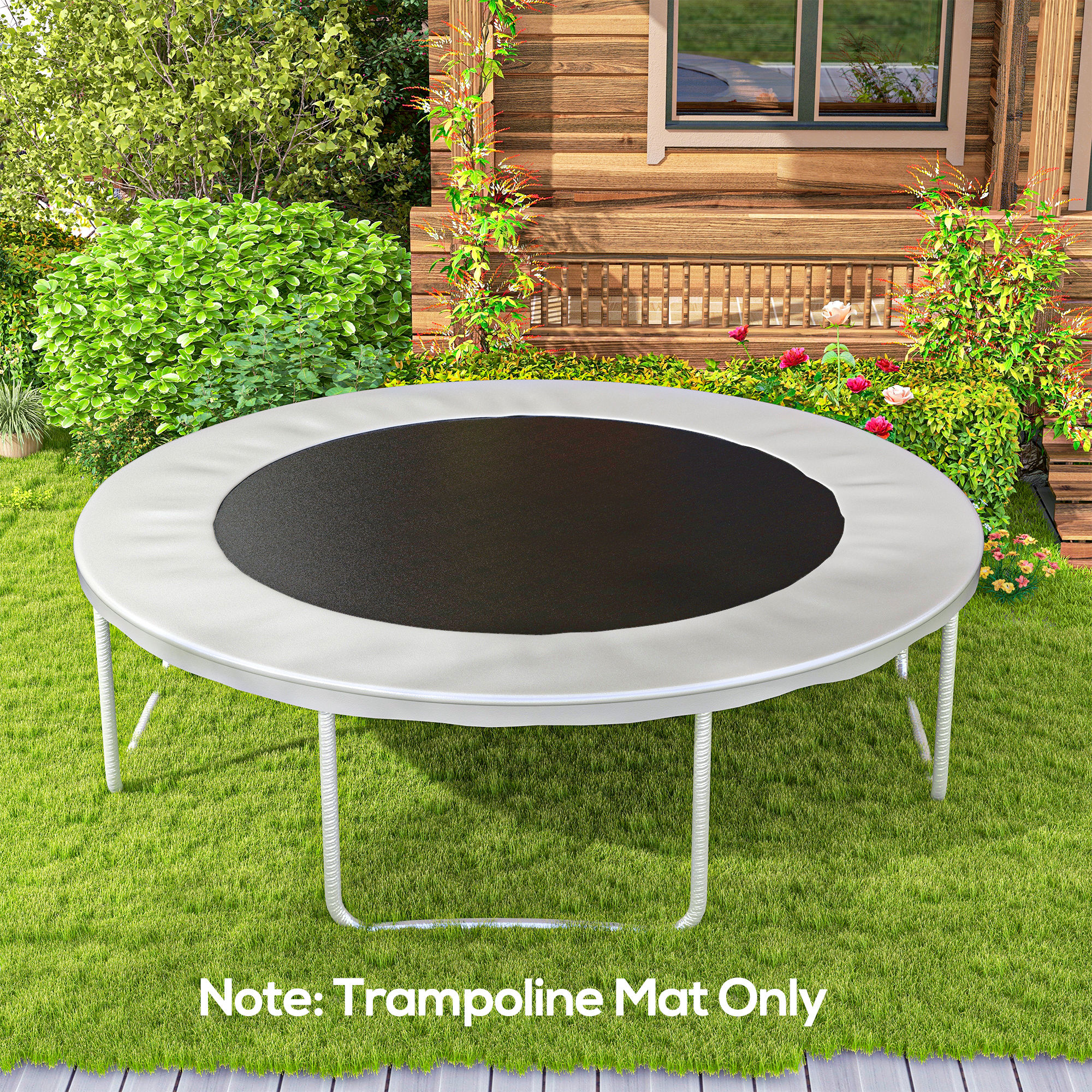 Toile de trampoline 12", 72 crochets V, ressorts 5,5"