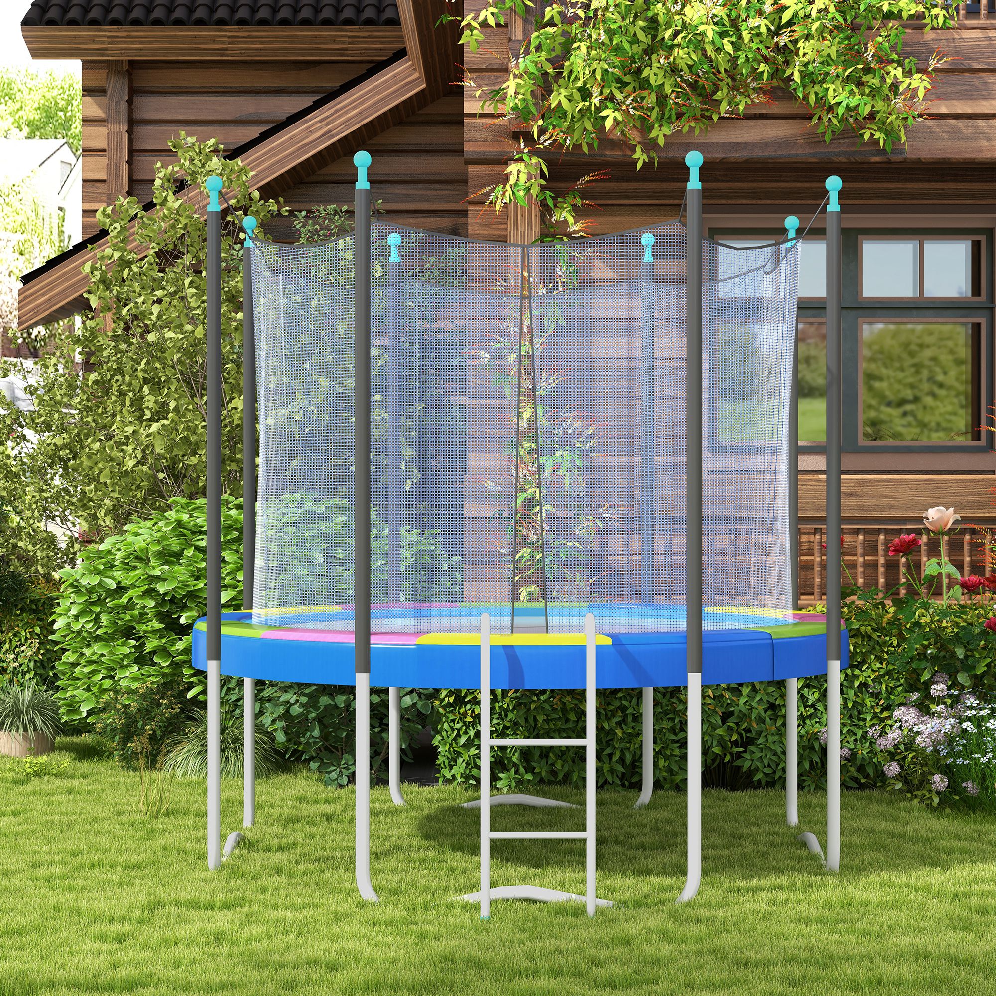 Couverture trampoline 14pi, imperméable, pare-chocs