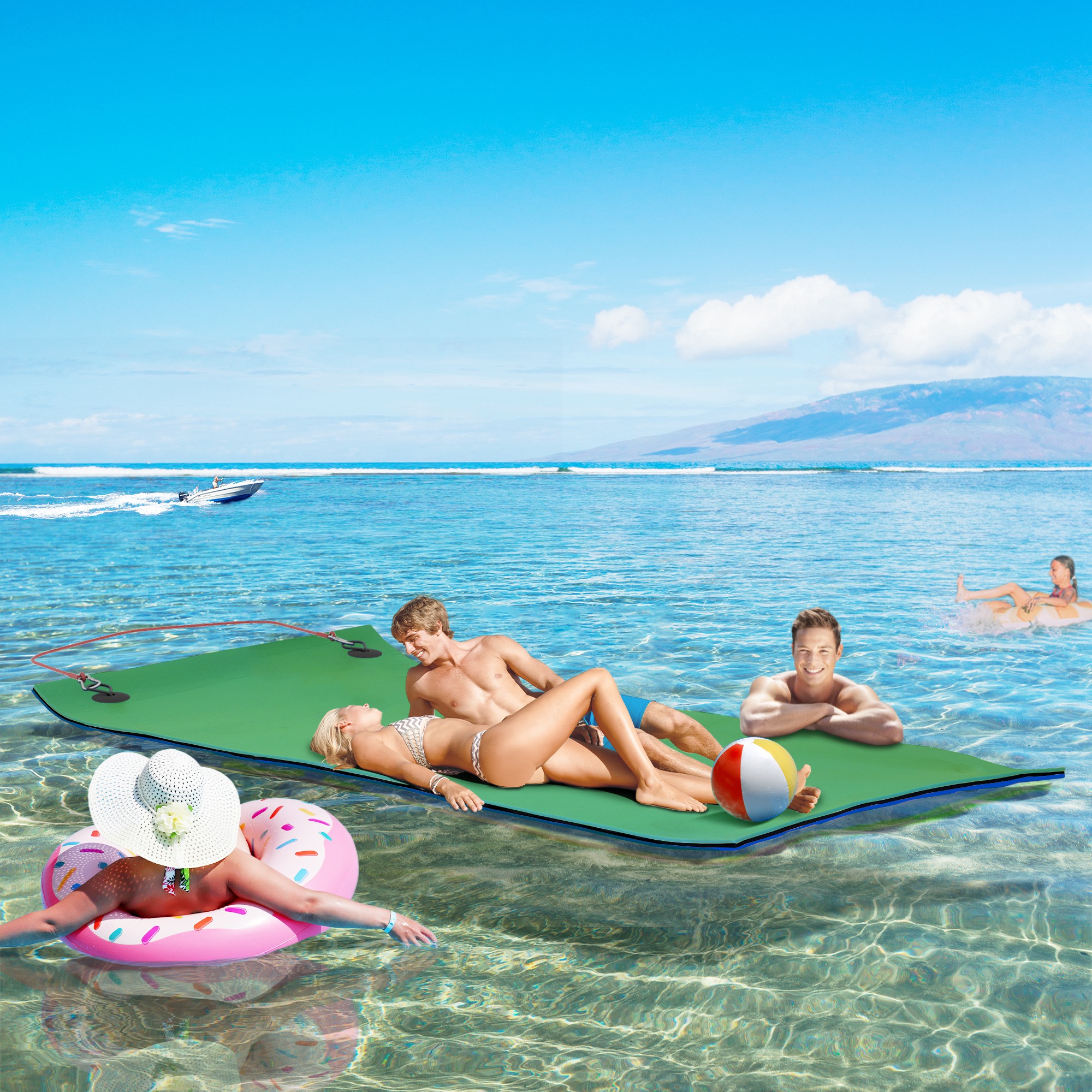 Tapis flottant nénuphar 2 adultes