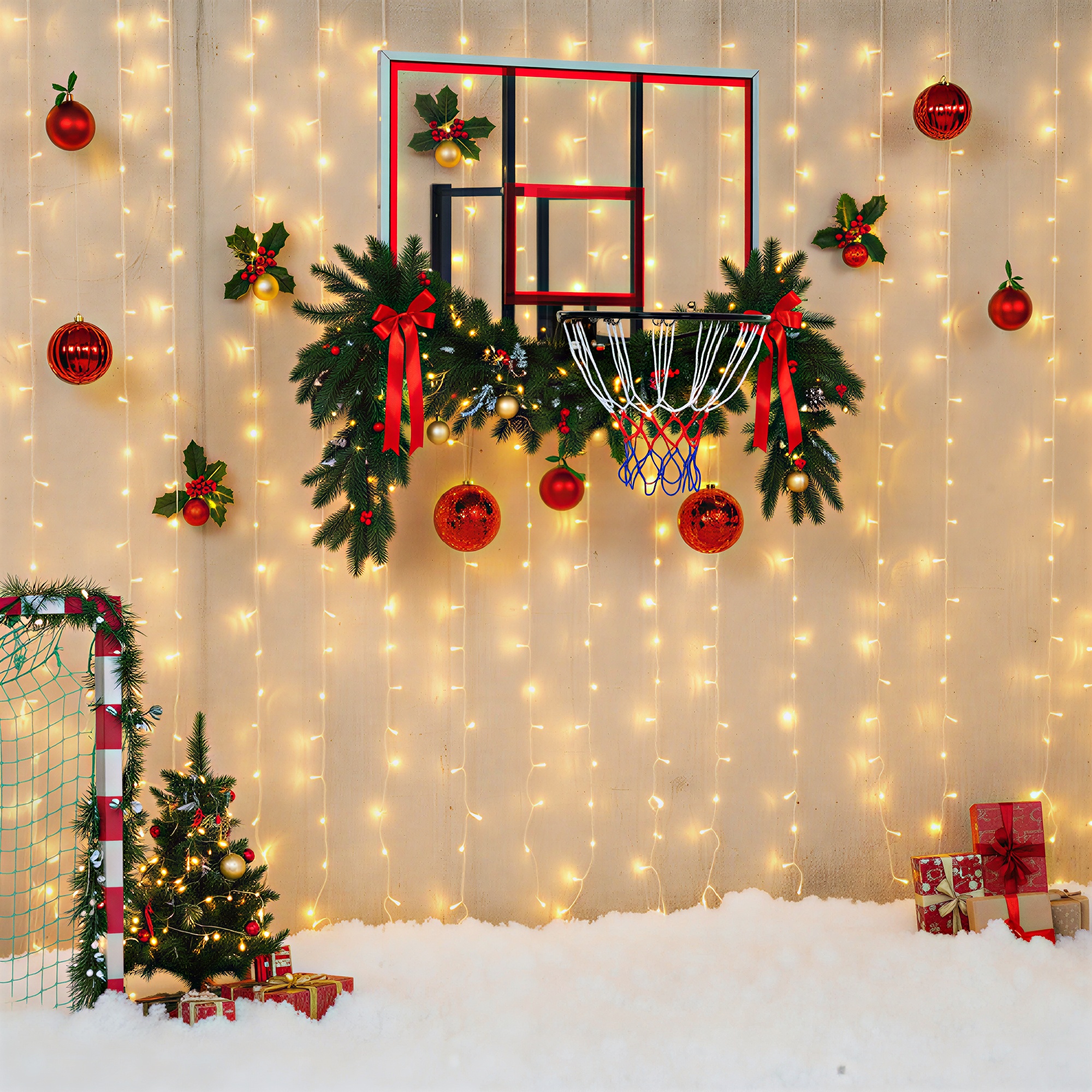 Panier basketball mural 43x30po vitre incassable