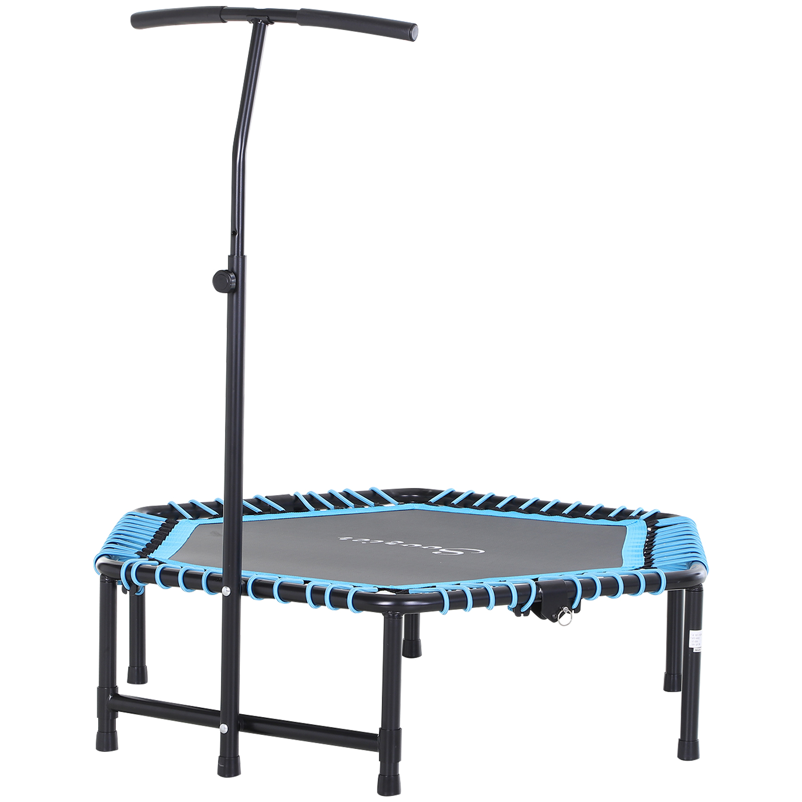 Trampoline fitness 4,5pi, ajustable, T-bar, bleu