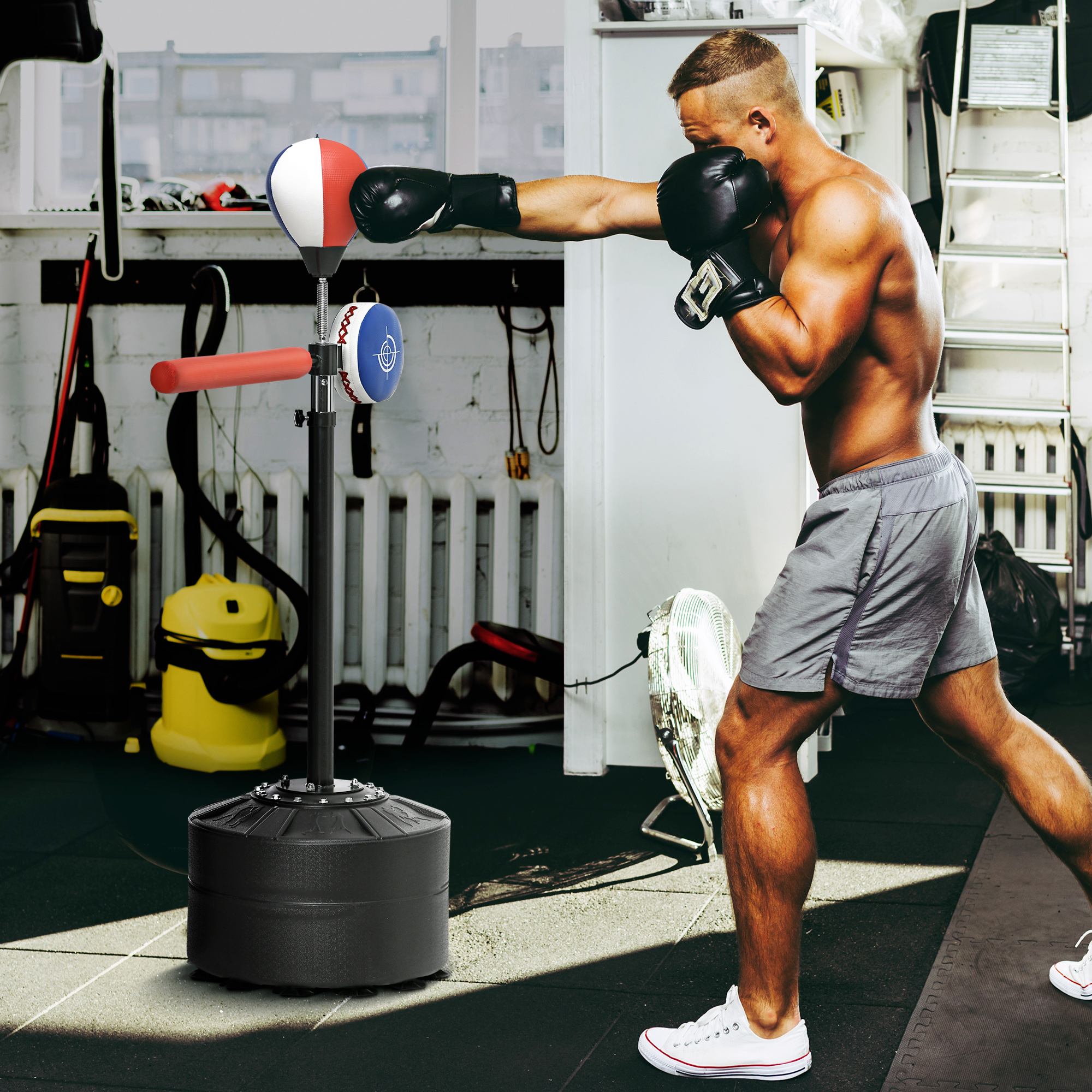 Sac vitesse boxe support suction 64-81 po hauteur ajustable