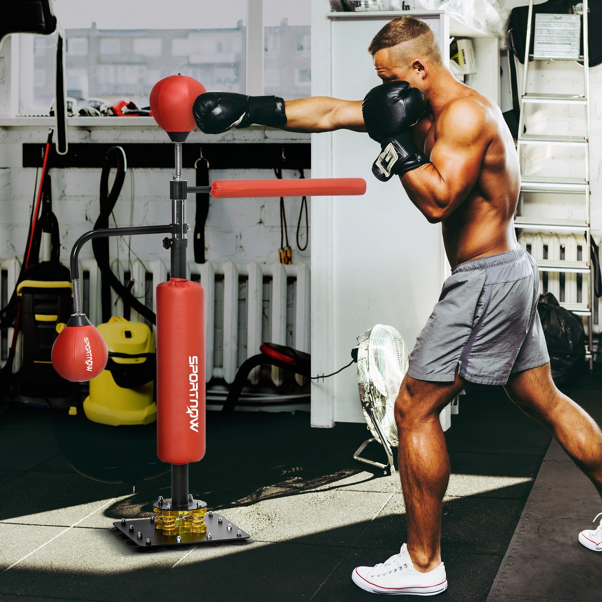 Support sac de vitesse boxe 4,6-6,7 pi, équipement entraînement
