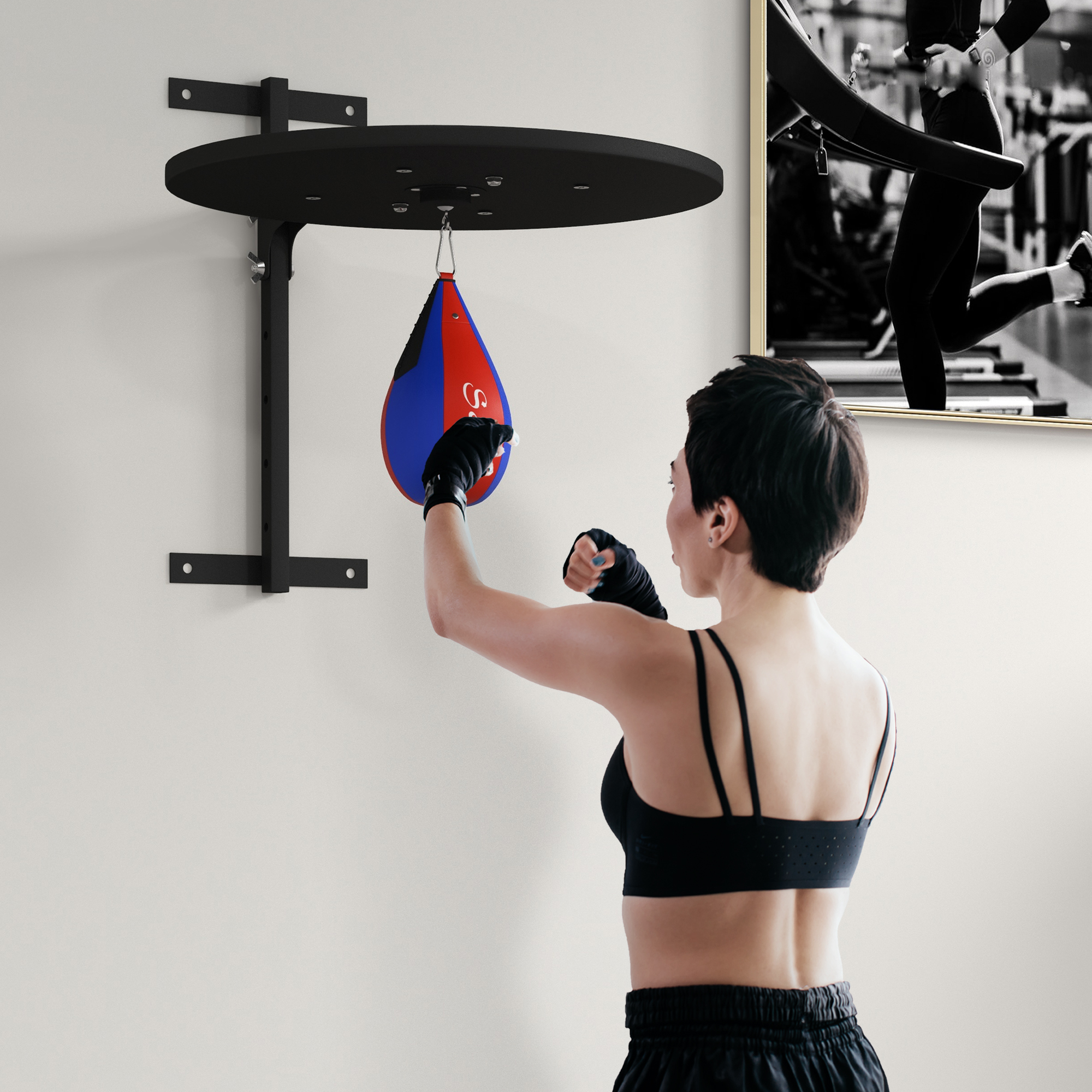 Plateforme de sac de vitesse murale ajustable