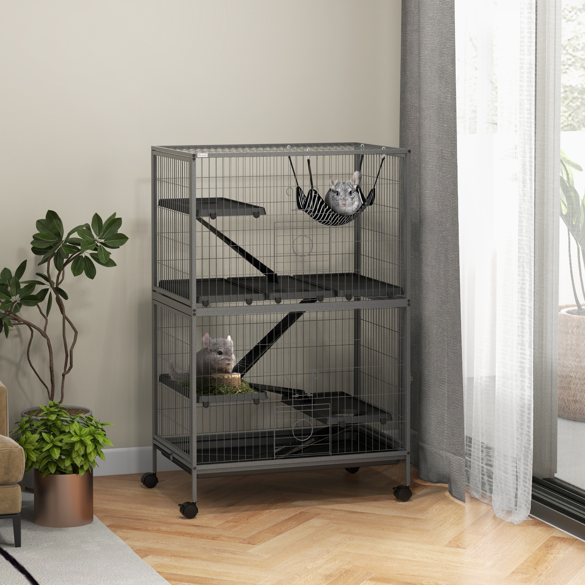 Cage rongeur 50 po 4 portes