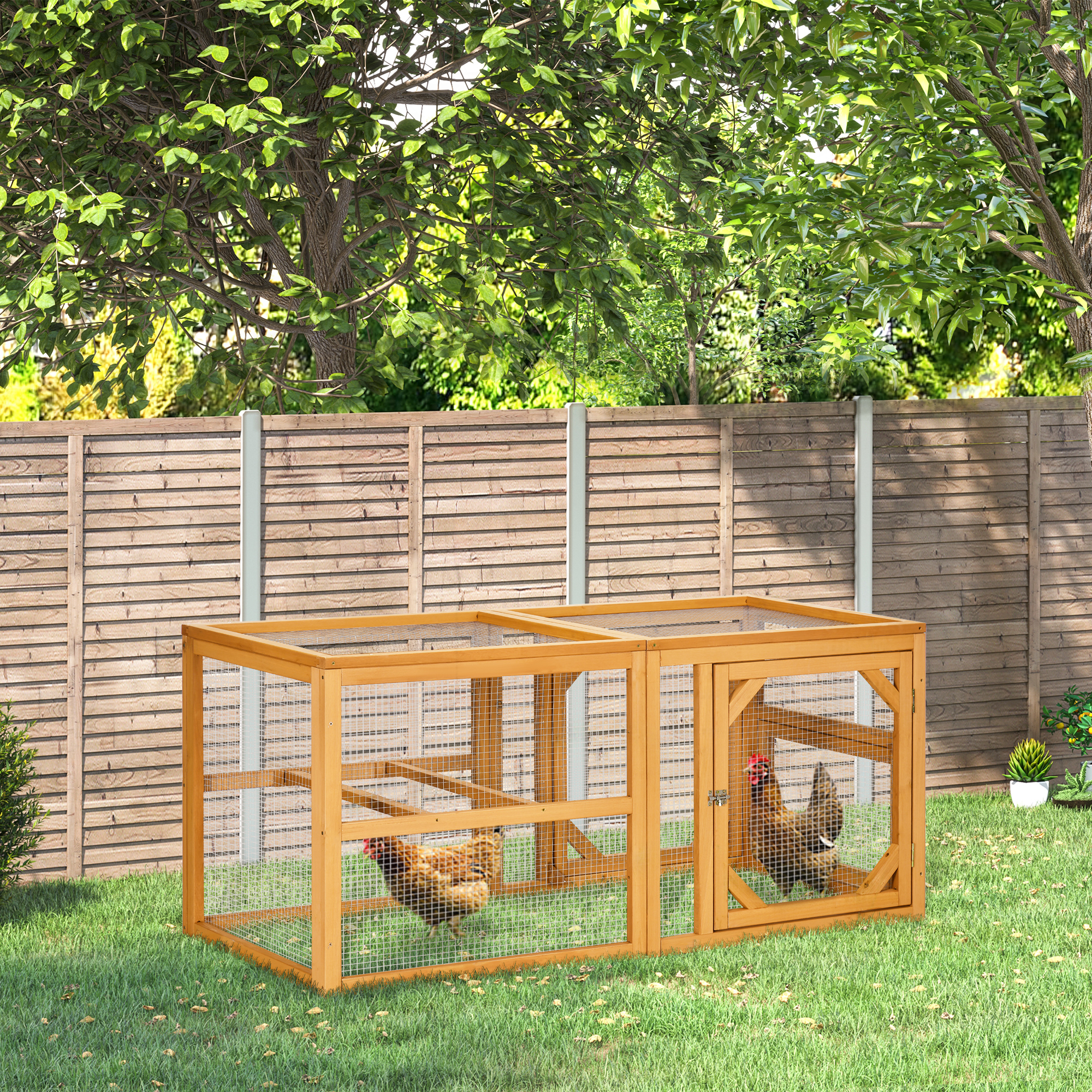 Poulailler bois 55" extension combinable, poule, outdoor
