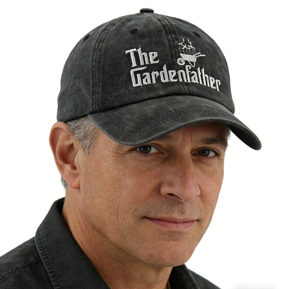 Casquette papa jardinage humour brodée coton