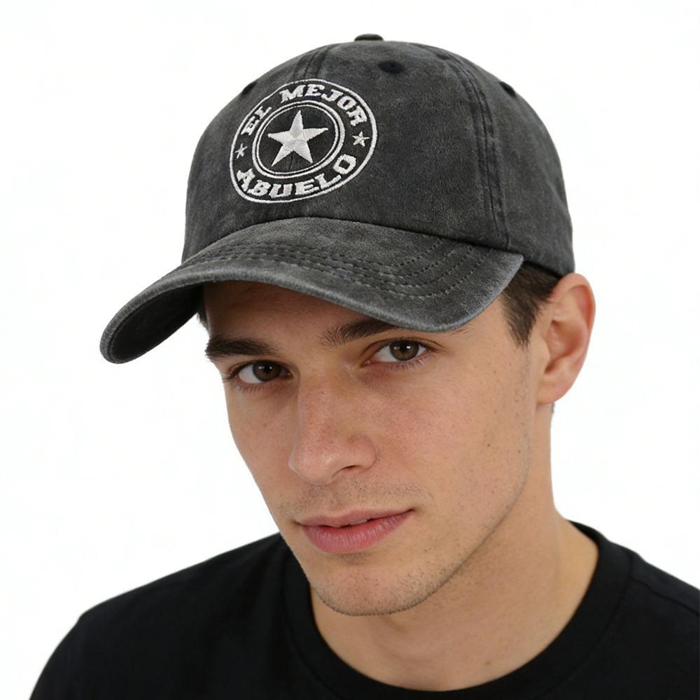 Casquette El Mejor Abuelo ajustable en coton lavé pour homme femme