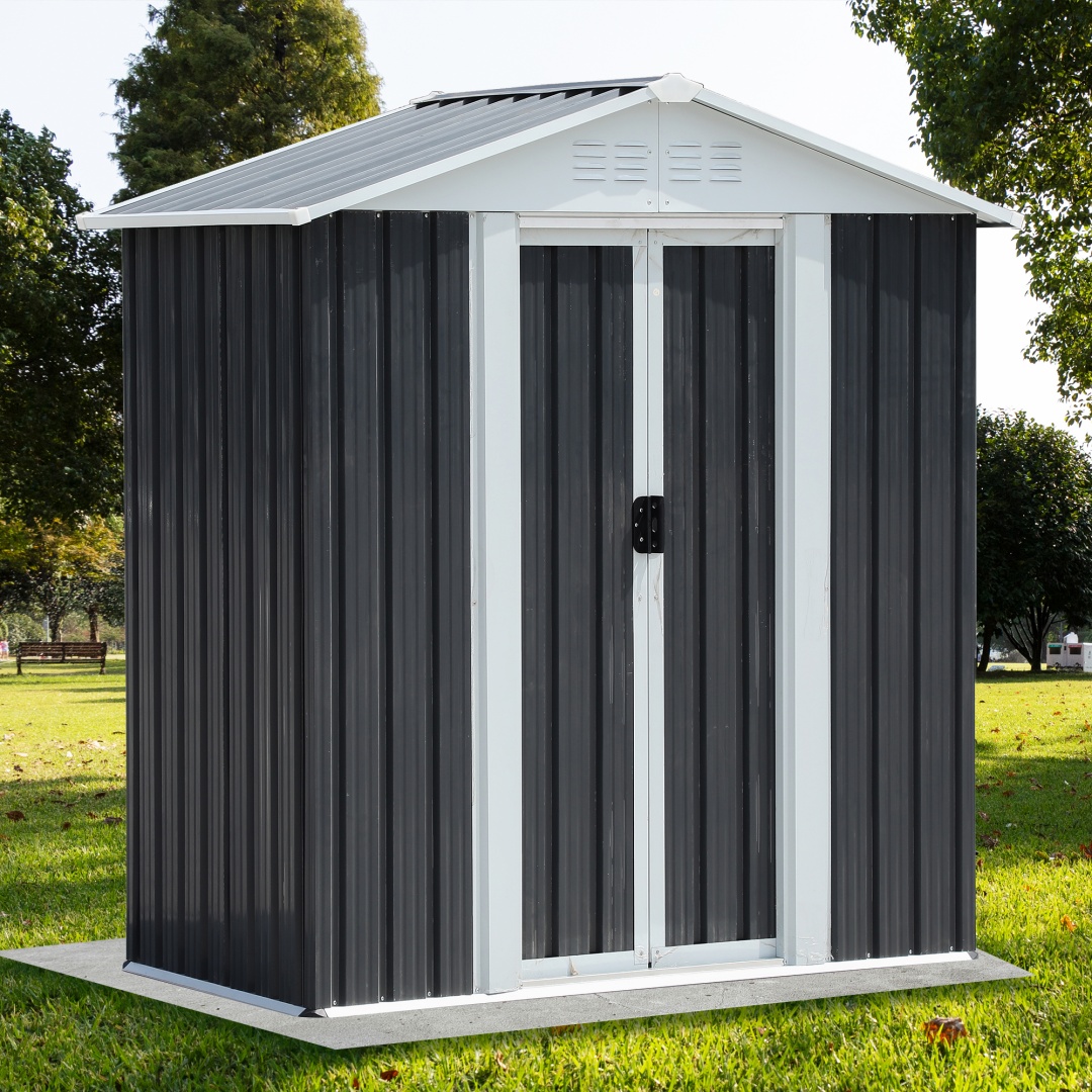 Cabanon portes coulissantes 5x3pi gris
