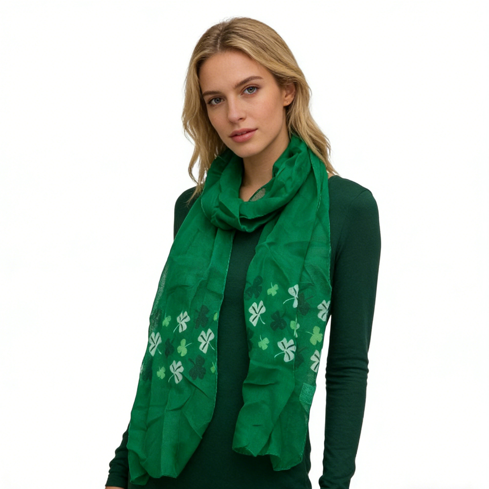 Foulard olive imprimé pour tous les jours