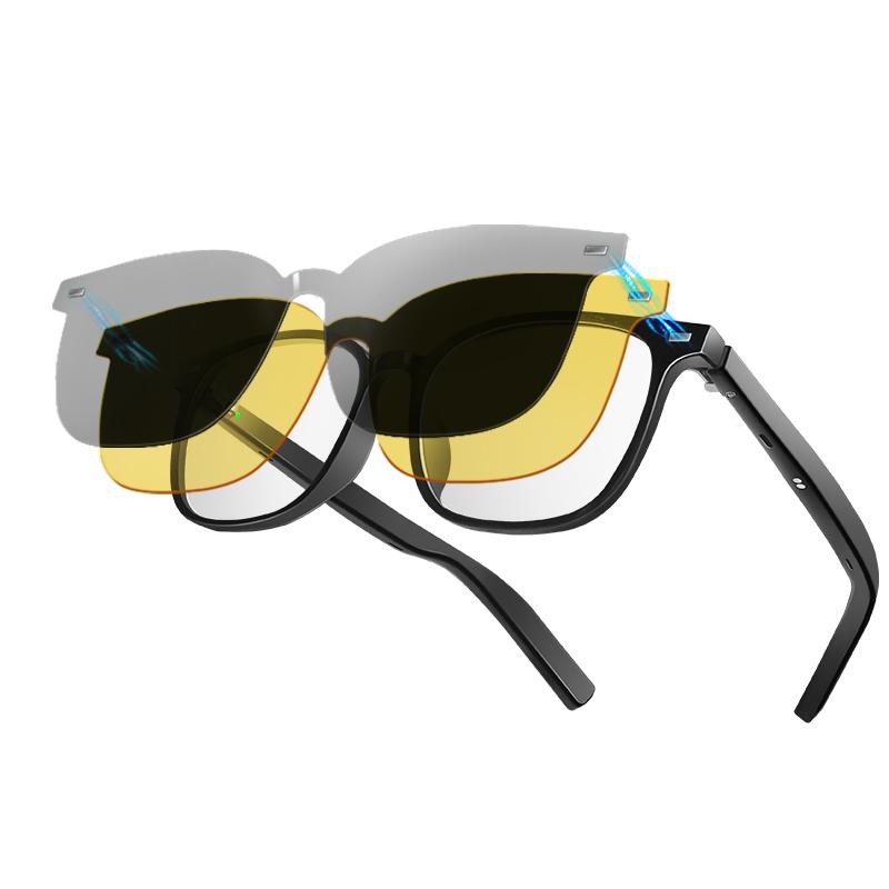Lunettes Bluetooth IA verres interchangeables vision nocturne