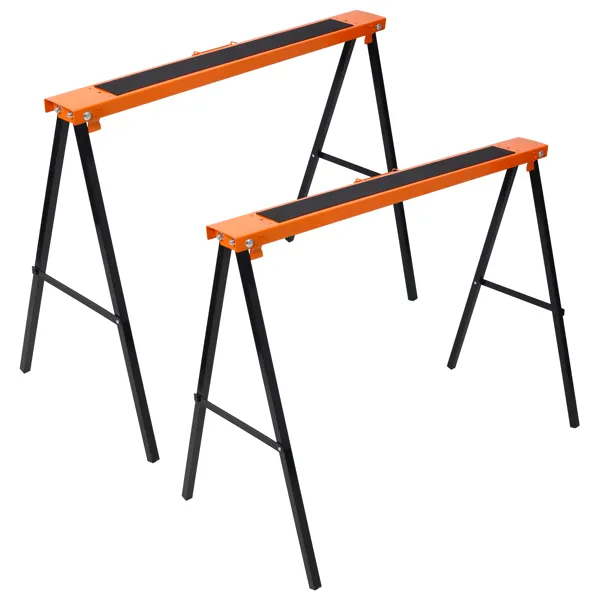 Tréteaux 2 pack, pieds repliables rapides, acier robuste