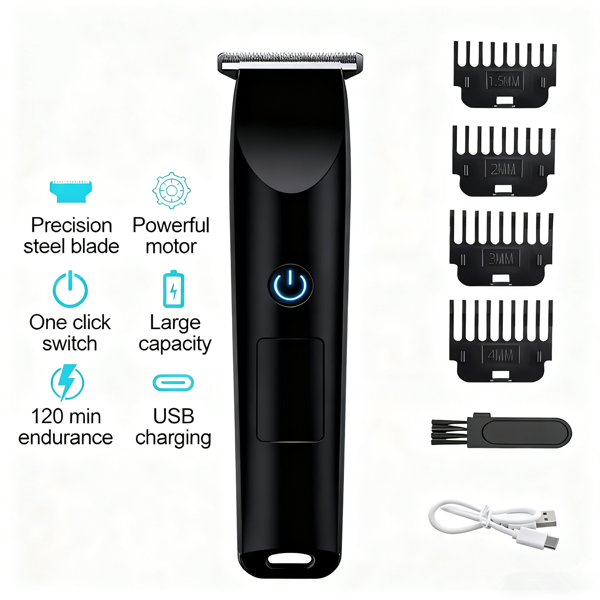 Tondeuse cheveux électrique Men Pro, tondeuse barbe noir