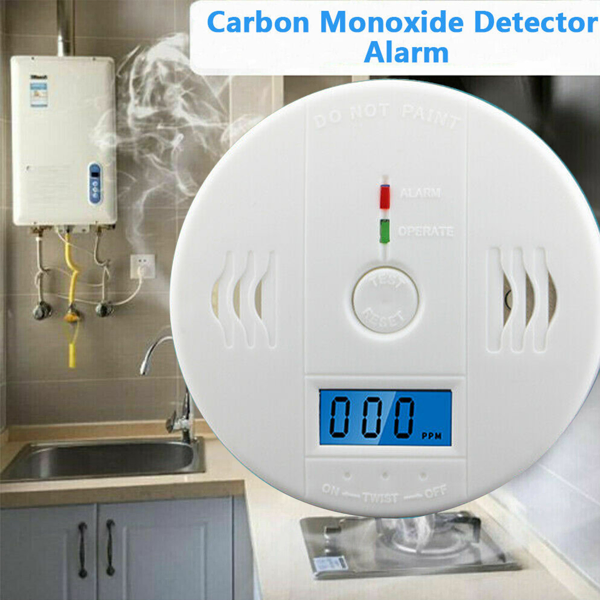 Détecteur monoxyde carbone LCD écran affichage sécurité