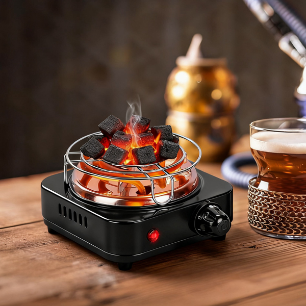Brûleur charbon électrique chicha 500W 5 vitesses
