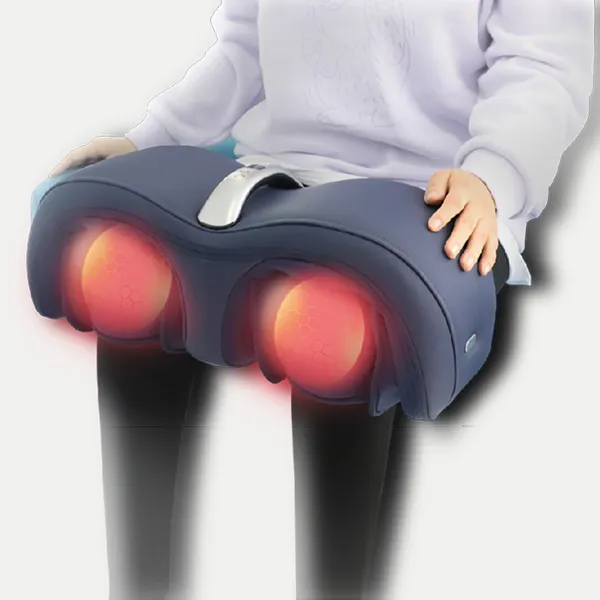 Masseur genou pression air bleu foncé