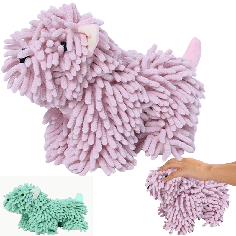 Serviette chiot absorbante boucle suspendue