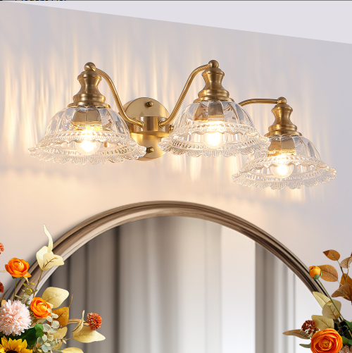 Applique murale salle bain 24po 3 lumières dorée
