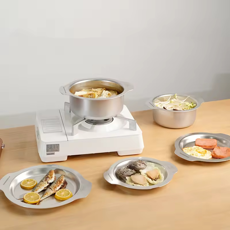 Ensemble batterie cuisine acier inoxydable induction