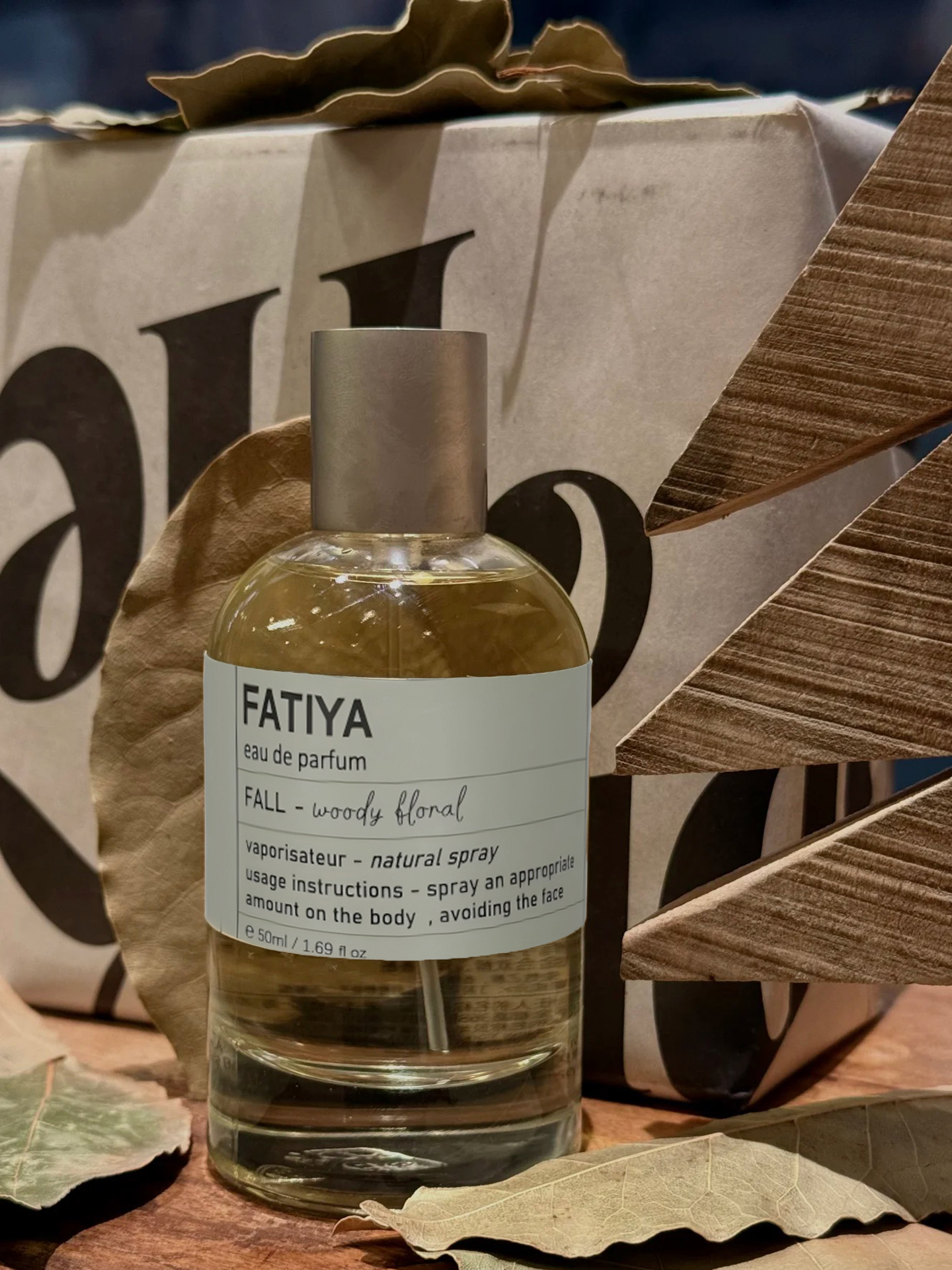 Cologne FATIYA 50ML unisexe designer boisé épicé