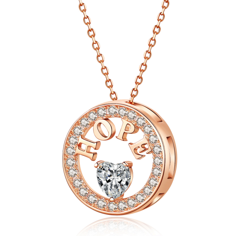 Collier Emma Manor plaqué or 18k argent 925 zircone 5A