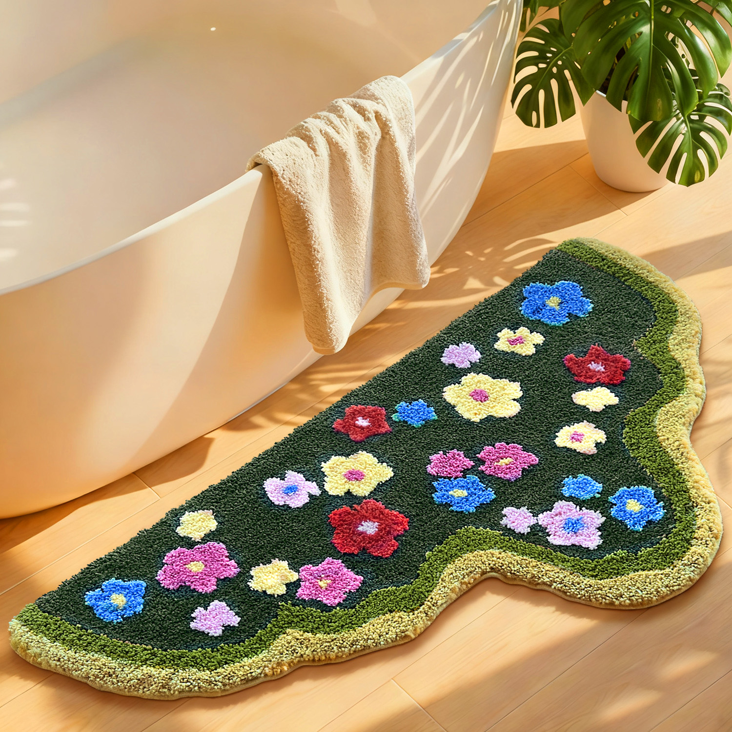 Tapis mousse 3D arc-en-ciel 2x5pi enfants chambre