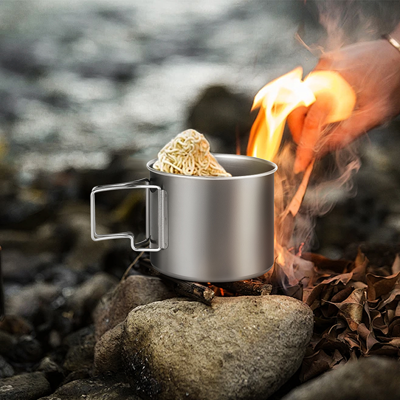 Gobelet titane pur 800ml camping outdoor 29oz