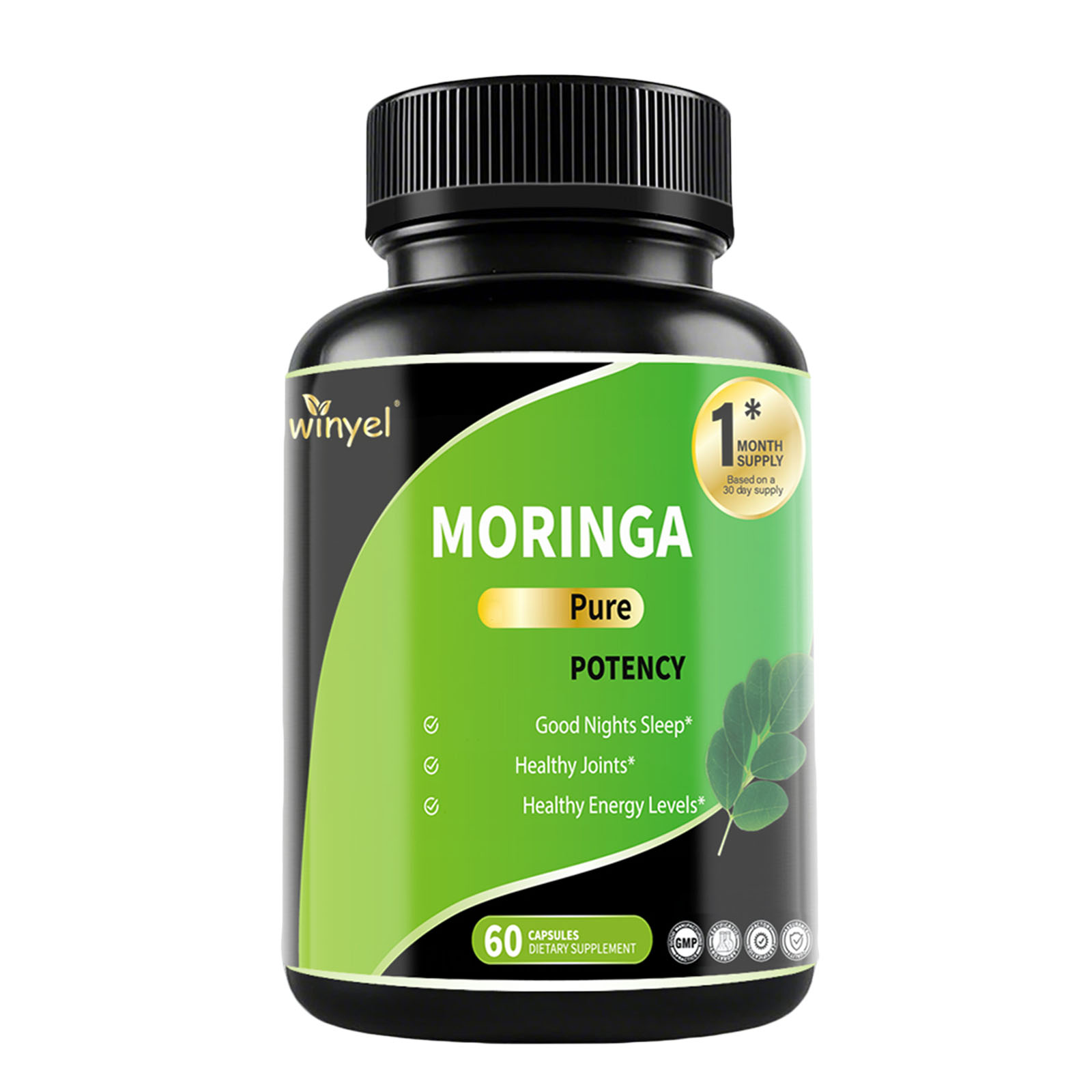Capsules Moringa Pur Potence Élevée 60 Capsules
