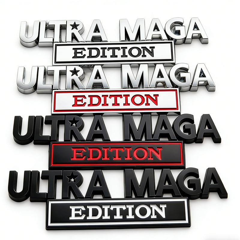 2 emblèmes édition Ultra MAGA badge 3D adhésif auto