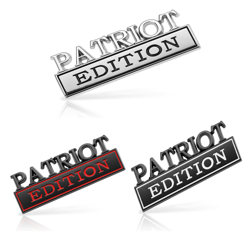 2 emblèmes édition Patriot badge 3D adhésif voiture