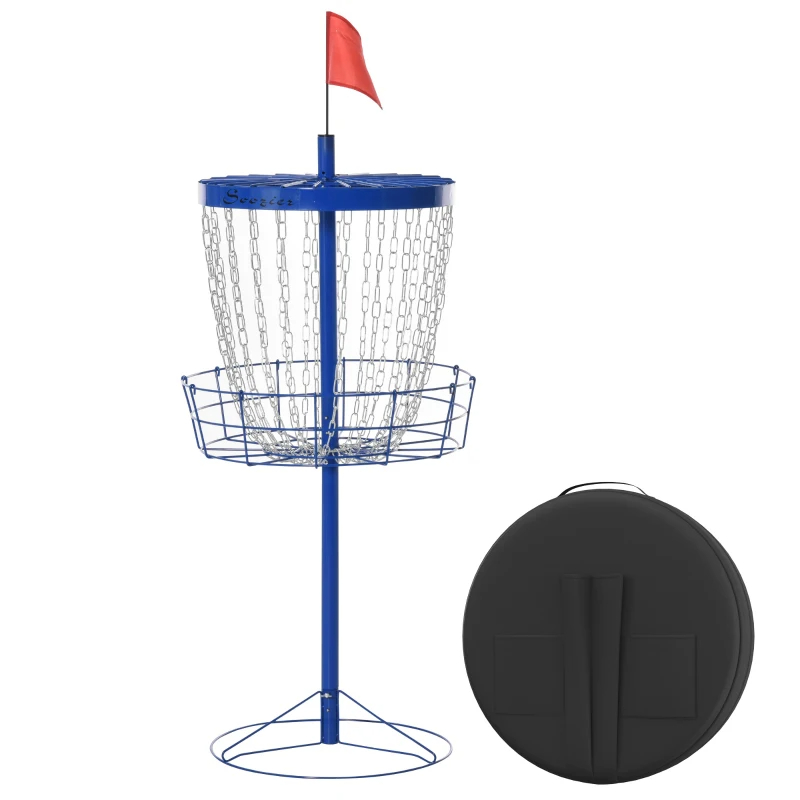 Soozier Panier disc golf portable, 24 chaînes, sac voyage