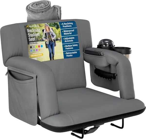Alpcour Siège gradins premium inclinable, soutien dorsal