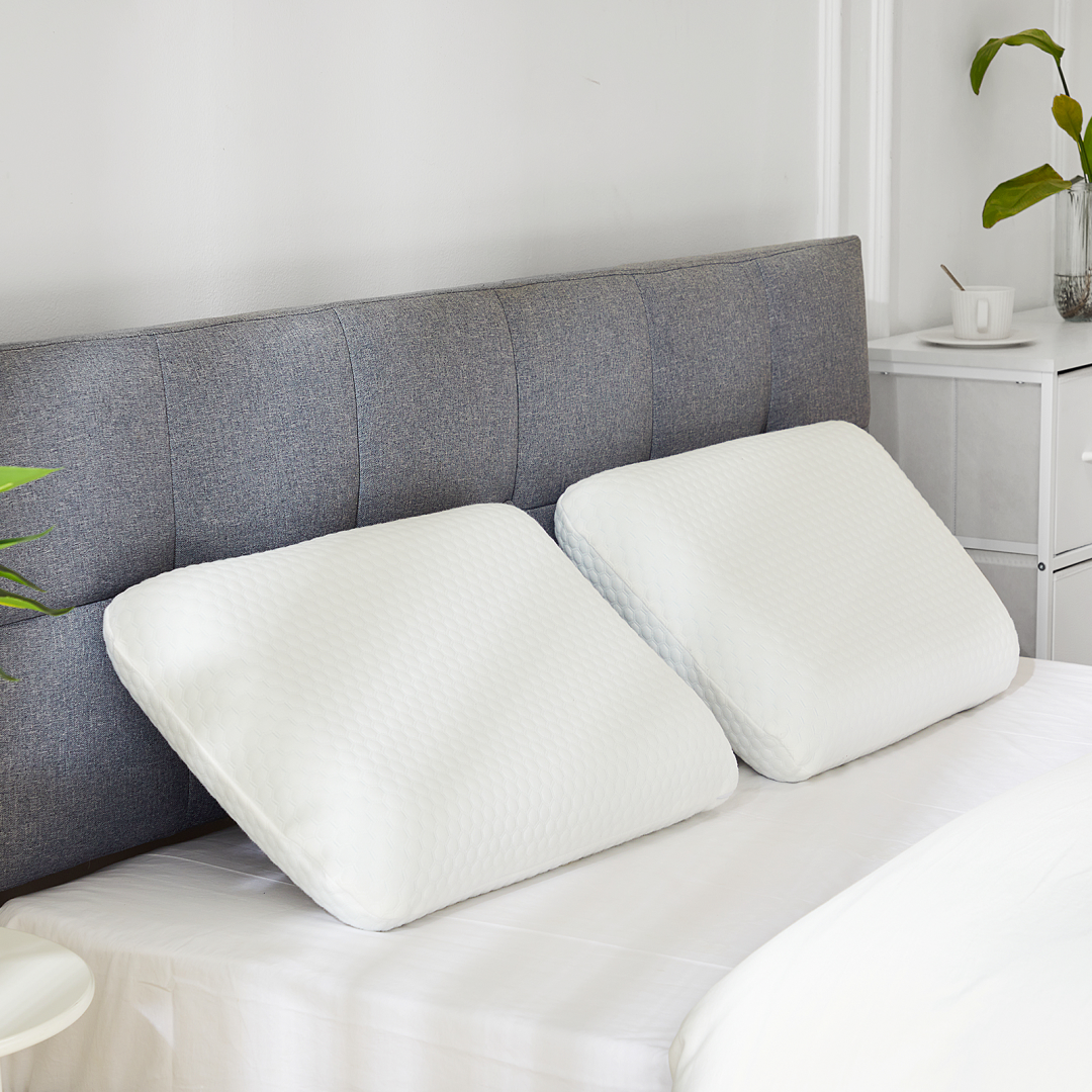 Oreiller mousse mémoire housse lavable, soutien cervical