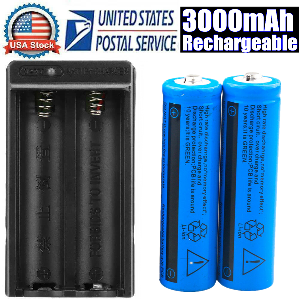 Batterie Li-ion rechargeable 3000mAh 3.7V avec chargeur