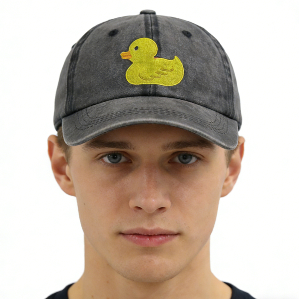 2pc Casquette Canard Humour Homme Femme Chasse Brodée