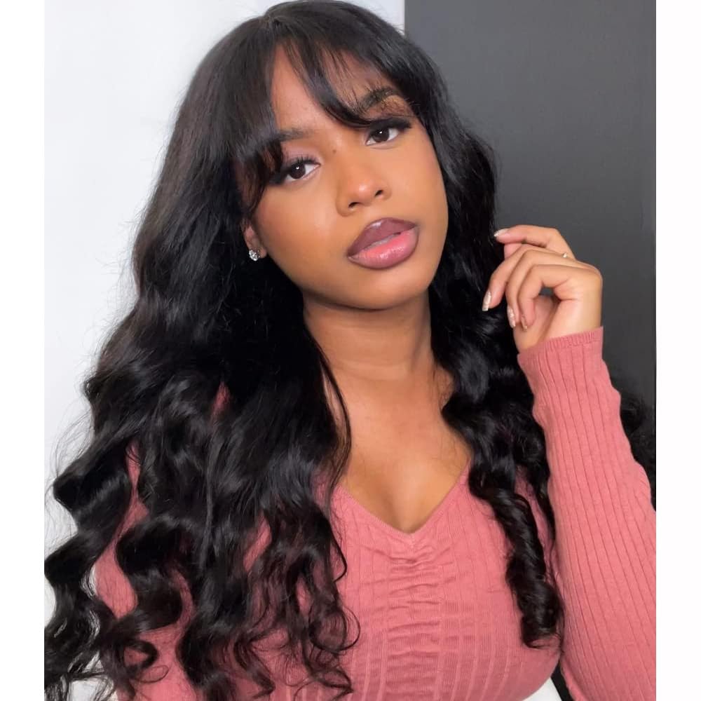 Perruque body wave complète couleur naturelle