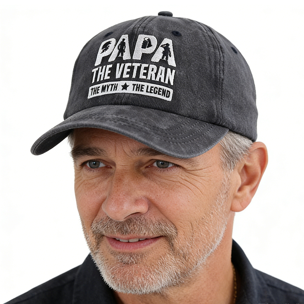 Casquette baseball papa brodée coton ajustable