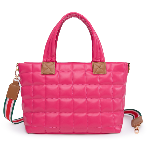 Sac matelassé Rose avec bandoulière