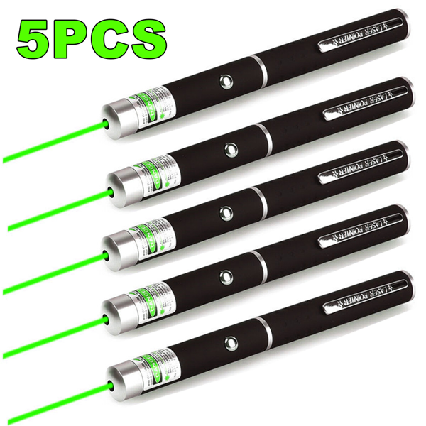 Pointeur Laser 5 pcs 532nm Vert 1mW Présentation