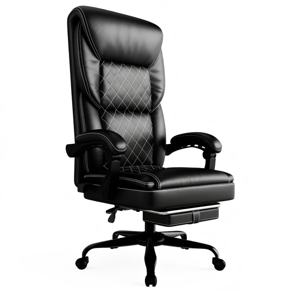 Chaise gaming support lombaire gonflable ergonomique repose-pieds