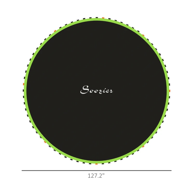 Tapis de remplacement trampoline 72" vert M107