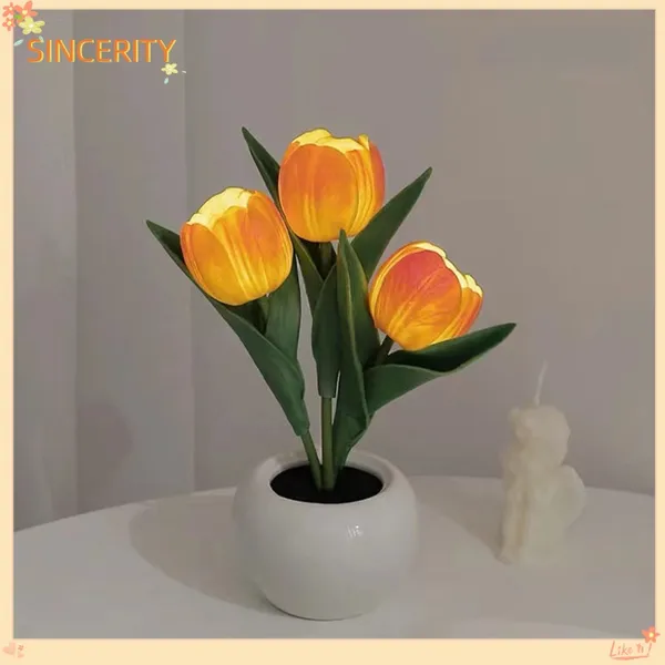 Lampe Tulip LED réplique vase fleur décoration USB