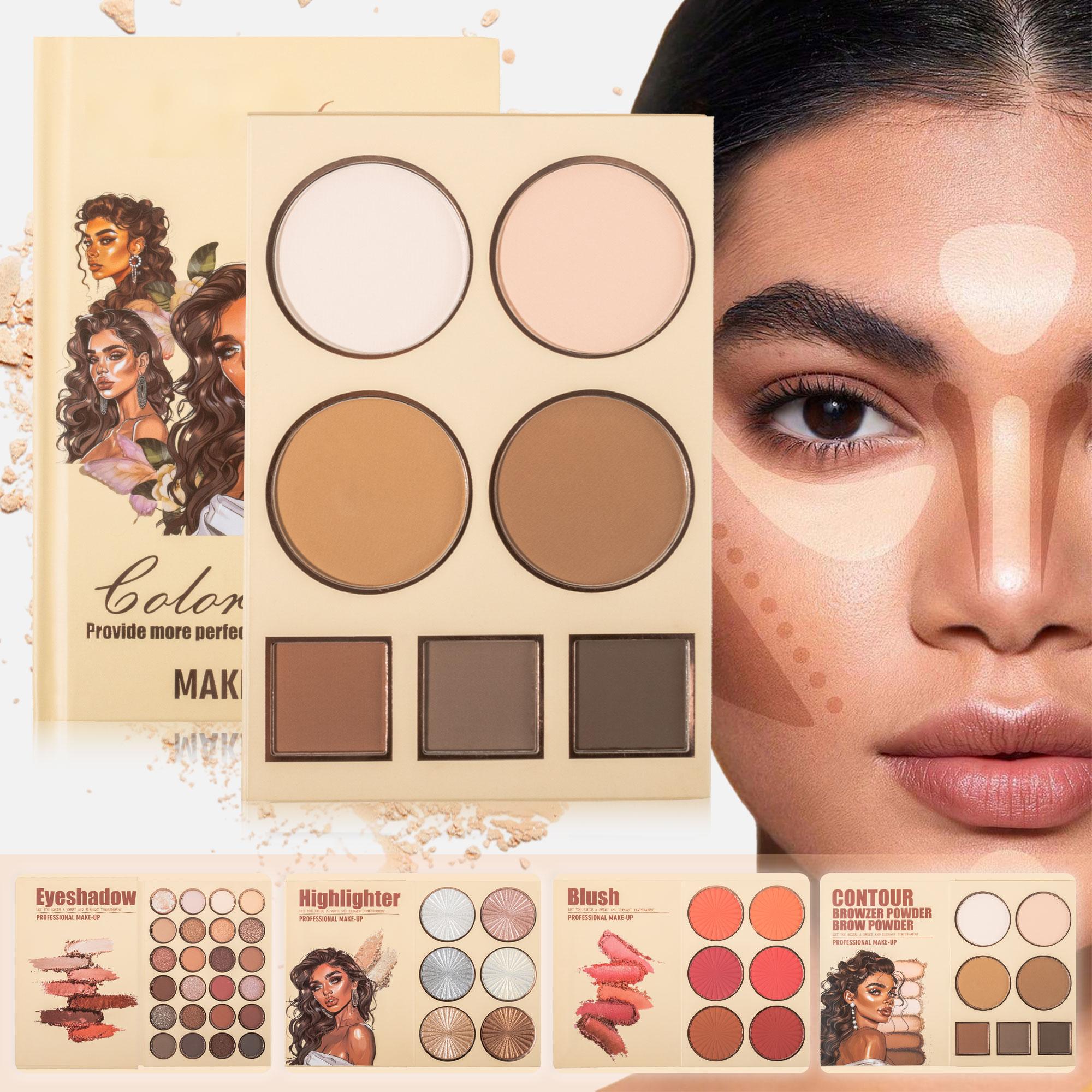 UDAER Beauty Kit maquillage 63 couleurs palette multi-fonction