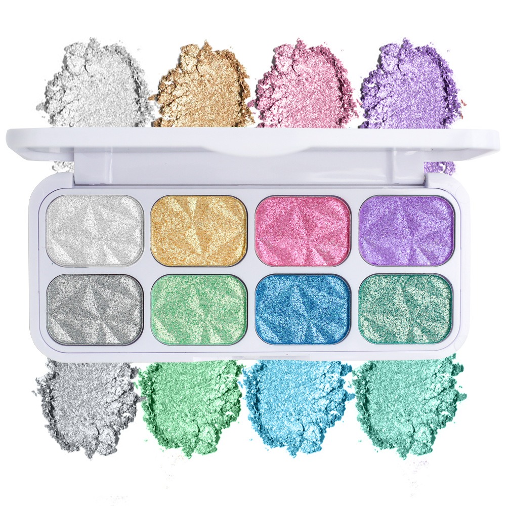 Palette ombre 8 couleurs macaron caméléon iridescent