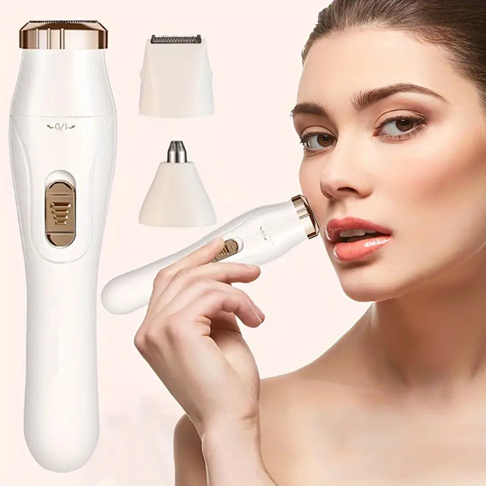 Tondeuse 3 En 1 Sourcils Nez Barbe USB Rechargeable