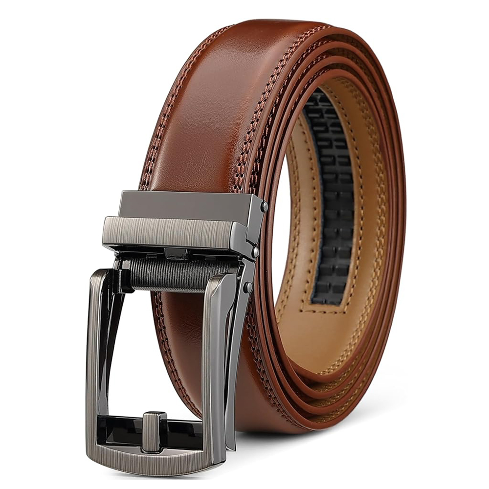 Ceinture à cliquet avec fermeture à pression ajustable